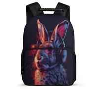 TPISLI Schoolbag Rabbit Backpack for Boys 7-11 Years Old, School Back Pack Animal Bunny Rucksack Children Primary, Cute Kids Bookbag for Teens And Girls