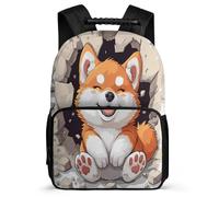 TPISLI SchoolbagCorgi Backpack for Boys 7-11 Years Old, School Back Pack Dog Animal Print Rucksack Children Primary, Cute Kids Bookbag for Teens And Girls