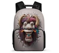TPISLI SchoolbagMusk Ox Backpack for Boys 7-11 Years Old, School Back Pack Buffalo 3D Crackle Print Rucksack Children Primary, Cute Kids Bookbag for Teens And Girls