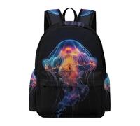 TPISLI Schoolbags Jellyfish Design For Girl Boy, Aesthetic Back to School Backpack Cute Preppy with Ocean Creatures Rucksack Travel Back Pack for Teenage Primary Secondary School Boys