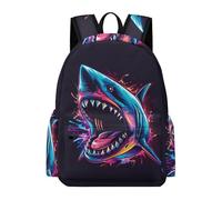 TPISLI Shark Pattern Backpack Boys Girls Teens Year 7-10 School Bag Marine Life Rucksack for Secondary Students, Cool Book Bag for Books and Outdoor Use and Outdoor Study Days