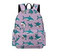 TPISLI Sharks School Bag Boys Age 7 Marine Creature Book Bag Teens Year 9 Fashion Hiking Bookbag Daily Use Primary to Secondary Travel Gift Travel Use Daily Carry