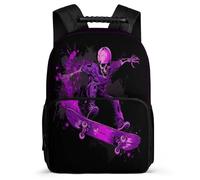 TPISLI Skeleton Bookbag for Kids and Teens Primary Age 6-11 Skull Backpack for Kids School Years 1-4, Lightweight Soft Felt Details School Travel