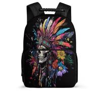 TPISLI Skeleton Motif Daypack for Students Age 5-10 Skull Pattern Daypack for Children Primary Classes, Sturdy Handle Soft Felt Details Back to School Gift