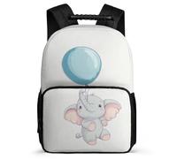 TPISLI Small Elephant Rucksack for Kids Age 5-10, Animal Theme Bookbag for Boys Girls, Durable Backpack, 1680D Fabric, Primary Classes, Daily Essentials