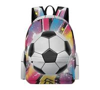 TPISLI Soccer Backpack Kids Ages 7-10 Football Design Book Bag Boys 10-14 Year Olds Durable Lightweight Spring Outing Backpack School Years 7-10 Travel Use School Gift