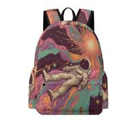 TPISLI Spaceman School Bag for Boys Girls 9-14 Years Old Backpack Astronaut Rucksack for Study Days, Practical 13.3 Inch Laptop Rucksack for Autumn Trip and Study Days