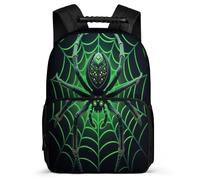 TPISLI Spider 3D Motif Backpack for Boys Girls School Years 1-4 Cyberpunk Style Backpack Primary Age 6-11 Boys, Soft Felt Details 1680D Fabric Back to School Gift