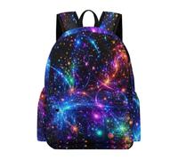 TPISLI Starry Sky Backpack Girls 10 Year Olds Colourful Book Bag Students Year 10 Fashion Lightweight 16.5 Inch Laptop Rucksack Primary to Secondary Travel Gift