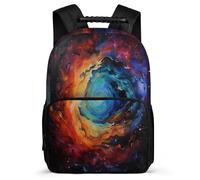 TPISLI Starry Sky Rucksack for Students Primary Classes Milky Way School Bag 6-11 Years Kids and Teens, Padded Back Adjustable Straps Daily Essentials