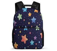 TPISLI Stars Design School Bag for Girls 8-12 Years Five-Pointed Star Backpack for Kids and Teens Primary School, Soft Felt Details Durable Outdoor Day Trips