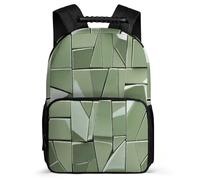 TPISLI Stone Block Pattern Daypack for Children School Years 1-4 Teal Turquoise Daypack 8-12 Years Children, Soft Felt Details Adjustable Straps Back to School Gift