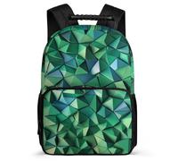 TPISLI Stone Block Pattern School Bag for Girls Primary Age 6-11 Marble Motif Daypack for Boys Girls Year 2-5, 1680D Fabric Adjustable Straps Outdoor Day Trips