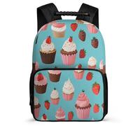 TPISLI Strawberry Cake School Backpack Primary Classes for Girls Primary Age 6-11 Colorful Daypack Kids and Teens, Adjustable Straps Sturdy Handle School Travel