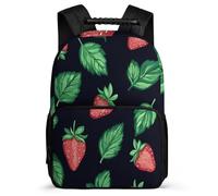 TPISLI Strawberry Illustration School Backpack Year 2-5 for Kids and Teens 6-11 Years Fruit Design Rucksack Girls Boys, Lightweight Sturdy Handle Outdoor Day Trips