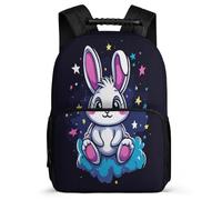 TPISLI Students Animal Bunny Backpack for School Kawaii Rabbit Bookbag Primary Age 6-11 School Years 1-4, Adjustable Straps Soft Felt Details Birthday Gift