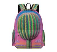 TPISLI Students Beautiful Cactus Rucksack Boys Girls School Years 5-9 Lightweight Stylish Plants Daypack for Weekend Trips New Term Gift, Outdoor Activity Everyday Carry