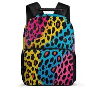 TPISLI Students Cheetah Motif School Bag School Years 2-5 Leopard Animal Daypack for Girls Boys Primary Classes, 1680D Fabric Adjustable Straps Short Trips