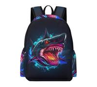 TPISLI Students Cool Shark Backpack School Bag Marine Creature Age 9-13 Rucksack for School Travel, Stylish 15.6 Inch Laptop Backpack for Travel and Daily Use and Birthday Gift