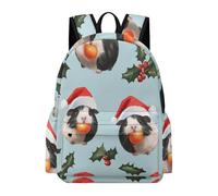 TPISLI Students Cute Dutch Pig Daypack for Boys Girls Primary Years 4-6 13.3 Inch Laptop Backpack, Lightweight Stylish Guinea Pig Fashion School Bag for Daily Travel School Season Gift