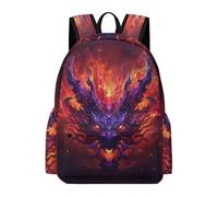 TPISLI Students Dragon Backpack School Bag Dragon Chinese Style 9-13 Years Rucksack for School Travel, Stylish 11.6 Inch Laptop Daypack for Books, Lessons and Travel
