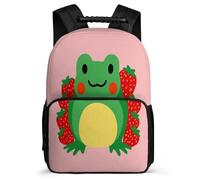 TPISLI Students Frog School Backpack Primary Age 6-11 Small Animal Backpack for Kids and Teens School Years 1-4, Sturdy Handle 1680D Fabric Daily Essentials