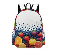 TPISLI Students Fruits Backpack School Bag Colorful Year 4-7 Rucksack for Junior School, Fashion Travel Bag for Travel and Daily Use and Birthday Gift and Everyday Lessons