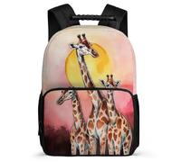TPISLI Students Giraffe Rucksack 7-11 Year Olds Animal Rucksack for Kids and Teens Primary Classes, Side Pockets Soft Felt Details Travel Daily Use