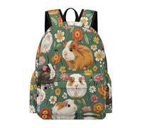 TPISLI Students Guinea Pig Rucksack Boys Girls 10-16 Years Everyday Durable Cute Animal Rucksack for Autumn Trip Travel Outdoor Gift, 15.6 Inch Laptop Backpack