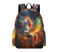 TPISLI Students Horse Motif Daypack for Boys Girls Year 5-9 Primary Secondary Large Capacity Animal Pattern Fashion School Bag for Outdoor Use New Term Gift, Roomy Book Bag