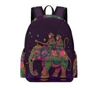 TPISLI Students Kawaii Elephant Rucksack Boys Girls 10-16 Years Everyday Durable Animal Print Rucksack for Autumn Trip Travel Outdoor Gift, 15.6 Inch Laptop Backpack