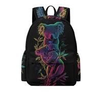 TPISLI Students Kawaii Koala Rucksack Boys Girls 10-16 Years Everyday Durable Animal Theme Rucksack for Autumn Trip Travel Outdoor Gift, 15.6 Inch Laptop Backpack