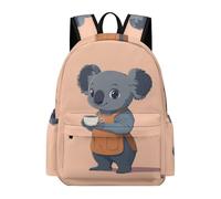 TPISLI Students Kawaii Koala School Backpack Boys Girls 8-14 Years Cool Durable Animal Theme Rucksack for Spring Outing Travel Holiday Gift, 15.6 Inch Laptop Backpack