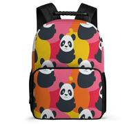 TPISLI Students Kawaii Panda Bookbag Primary Age 6-11 Cute Animal Backpack for Kids and Teens School Years 1-4, Adjustable Straps Lightweight Daily Essentials