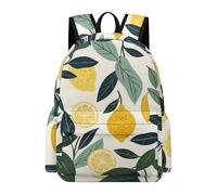 TPISLI Students Lemon Pattern Backpack School Bag Fruit 11-16 Years Rucksack for Senior Classes, Fashion 14 Inch Laptop Bag for Spring Outing and Daily Classes