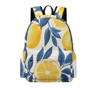 TPISLI Students Lemon Pattern Rucksack Boys Girls 10-16 Years Everyday Durable Fruit Theme Rucksack for Autumn Trip Travel Outdoor Gift, 15.6 Inch Laptop Backpack