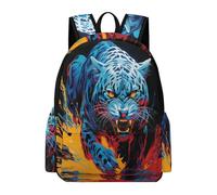 TPISLI Students Leopard Backpack School Bag Animal Cheetah Age 7-13 Rucksack for School Travel, Fashion 13.3 Inch Laptop Rucksack for Day Trips and Birthday Gift