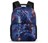 TPISLI Students Leopard Motif School Backpack 7-11 Year Olds Cheetah Animal Daypack for Boys Girls Junior School, Sturdy Handle 1680D Fabric Daily Essentials
