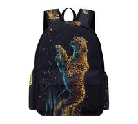 TPISLI Students Leopard Rucksack Boys Girls School Years 5-9 Lightweight Stylish Cheetah Animal Daypack for Weekend Trips New Term Gift, Outdoor Activity Everyday Carry