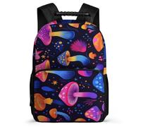 TPISLI Students Mushroom Motif School Backpack Primary Age 6-11 Plant Theme Backpack for Kids and Teens School Years 1-4, Sturdy Handle 1680D Fabric Daily Essentials