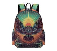 TPISLI Students Owl Motif Backpack School Bag Bird Theme Age 9-13 Rucksack for School Travel, Stylish 15.6 Inch Laptop Backpack for Travel and Daily Use and Birthday Gift