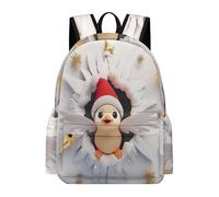TPISLI Students Penguin 3D Design School Backpack Boys Girls 8-14 Years Cool Durable Cute Animal Rucksack for Spring Outing Travel Holiday Gift, 15.6 Inch Laptop Backpack