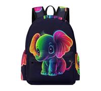 TPISLI Students Small Elephant Motif School Backpack Boys Girls 7-12 Years Modern Durable Animal Bookbag for Spring Outing Autumn Trip Outdoor Gift, Large Capacity