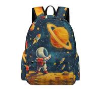 TPISLI Students Spaceman Backpack School Bag Astronaut Year 4-7 Rucksack for Junior School, Fashion Travel Bag for Travel and Daily Use and Birthday Gift and Everyday Lessons