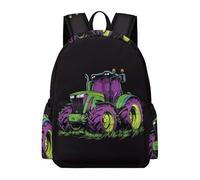 TPISLI Students Tractor Backpack School Bag Car Pattern Age 9-13 Rucksack for School Travel, Stylish 15.6 Inch Laptop Backpack for Travel and Daily Use and Birthday Gift