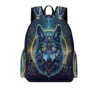 TPISLI Students Wolves 3D Printed Backpack School Bag Animal Wolf Age 7-13 Rucksack for School Travel, Fashion 13.3 Inch Laptop Rucksack for Day Trips and Birthday Gift
