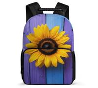 TPISLI Sunflower Bookbag Year 2-5 for Students School Years 2-5 Plant Flower School Bag Kids and Teens, Soft Felt Details Side Pockets Daily Essentials