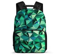 TPISLI Teal Turquoise Daypack School Years 1-4 for Kids and Teens Primary Age 6-11 Stone Block Pattern Rucksack Students, Durable Soft Felt Details Birthday Gift
