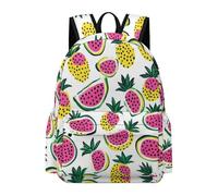 TPISLI Teens Colourful Fruits Daypack for Boys Girls 11-16 Years Trendy Lightweight Fruit Pattern Back pack for School Trips School Season Gift, Everyday Carry Large Capacity