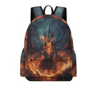 TPISLI Teens Evil Dragon Pattern Rucksack Boys Girls Year 3-6 15.6 Inch Laptop Backpack, Cool Durable Dragon Back pack for Outdoor Travel Back to School Gift Classroom Books